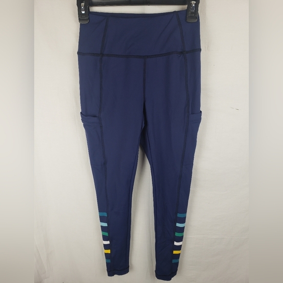 T by Talbot's Navy Athletic Leggings Sz P - Picture 2 of 9